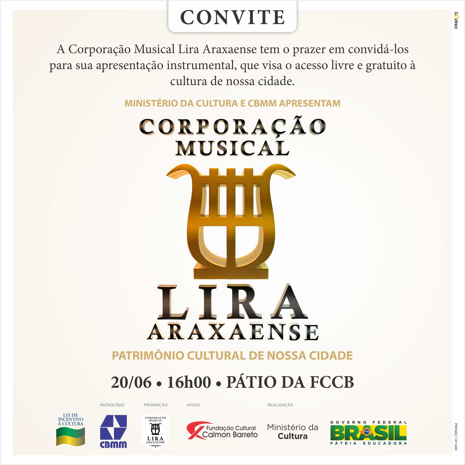 convite lira araxaense